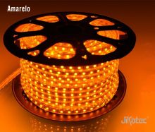 FITA LED AMARELO 5050 8MM ROLO 100M 3 LED 127V KLFT5050-8AM110 